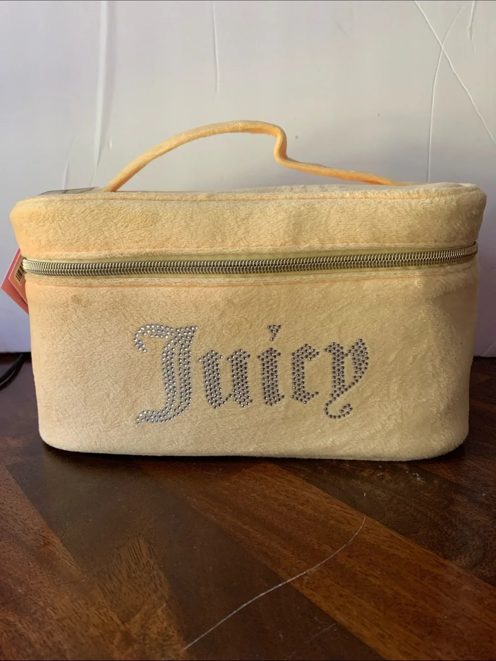 Juicy Couture Yellow Cosmetic Travel Bag with Yellow Toiletries
